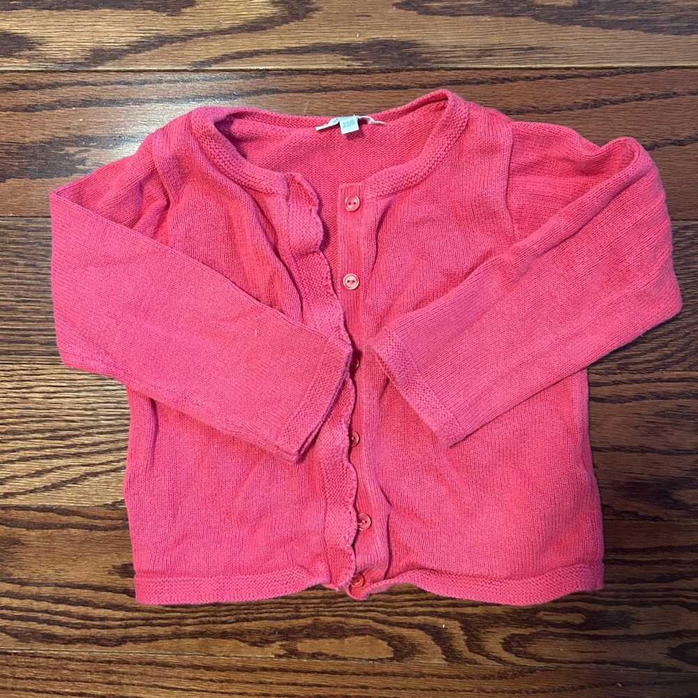 Jacadi Vibrant Pink Knit Cardigan